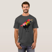 Maryland Raven Bird State Pride Flag Premium T-shirt (Voorkant volledig)