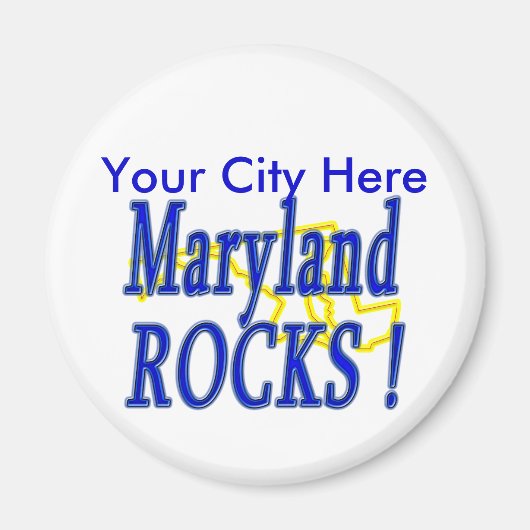 Maryland Rocks! Magneet (Voorkant)