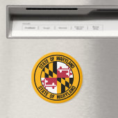 Maryland Round Emblem Magneet (Insitu (Vaatwasser))