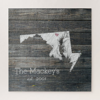 Maryland Rustieke Staatspuzzel Legpuzzel