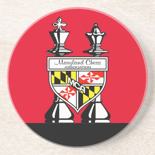 MARYLAND SCHAAK ZANDSTEEN ONDERZETTER (Voorkant)