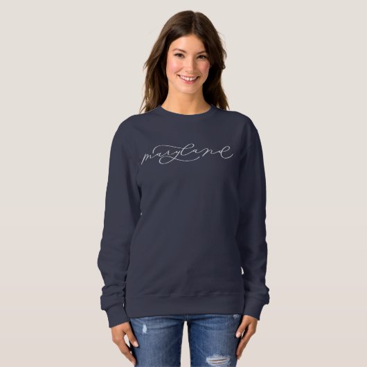 Maryland Script State Women's Sweatshirt (Voorkant volledig)
