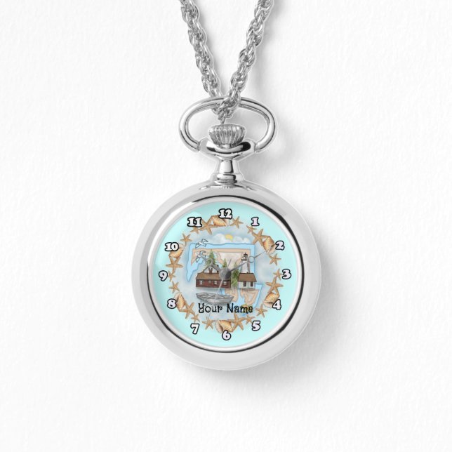 Maryland Shells Vuurtoren horloge (Voorkant)