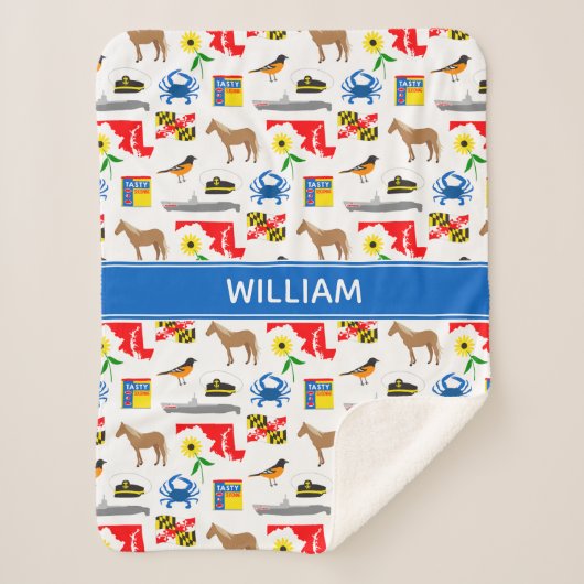 Maryland Sherpa Blanket Deken (Voorkant)