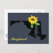 Maryland Silhouette Briefkaart (Voorkant / Achterkant)