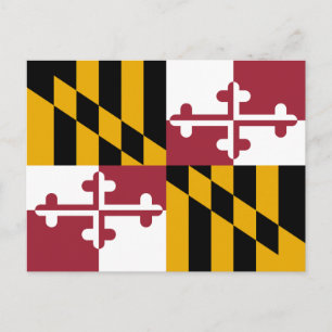 Maryland Staatsvlag Briefkaart