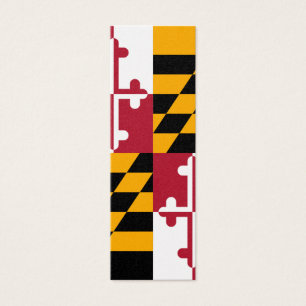 Maryland Staatsvlag Kleuren Decoratie Mini Visitekaartjes