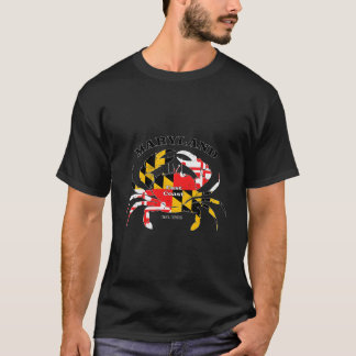 Maryland Staatsvlag Krab Pride Annapolis Baltimore T-shirt