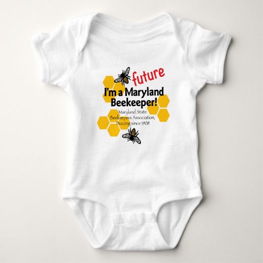 Maryland State Beekeepers Association Baby Suit Romper (Voorkant)