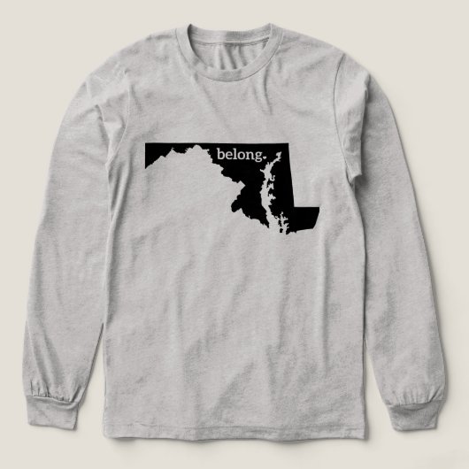 Maryland State Belong State Pride Tri-Blend Shirt (Voorkant)