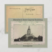 Maryland State Capital Building 1908 Briefkaart (Voorkant / Achterkant)