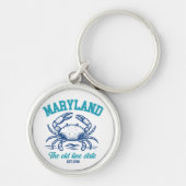 Maryland State Crab – The Old Line State Sleutelhanger (Voorkant)