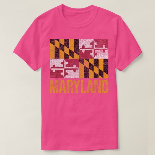 MARYLAND STATE FLAG ANNAPOLIS BALTIMORE CHESAPEAKE T-SHIRT (Design voorkant)