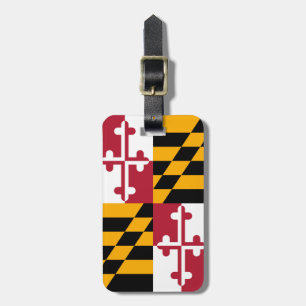 Maryland State Flag Colors Accent Bagagelabel