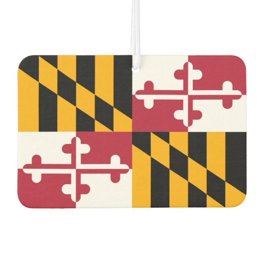 Maryland State Flag Colors Display Luchtverfrisser (Voorkant)
