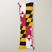 Maryland State Flag Colors Style Lichaamskussen (Voorkant Verticaal)