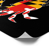 Maryland State Flag Crab Lacrosse Complete Stick B Poster (Hoek)
