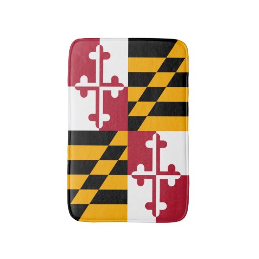 Maryland State Flag Custom Design Badmat (Voorkant Verticaal)