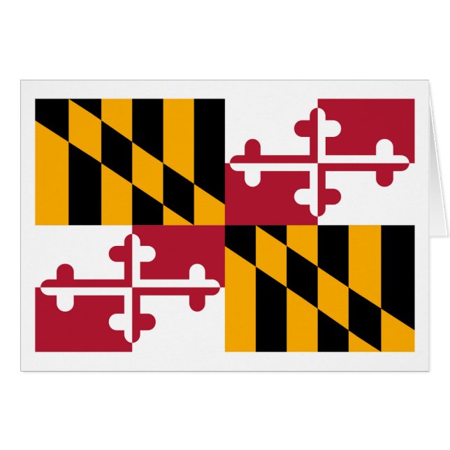 Maryland State Flag Design (Voorkant Horizontaal)