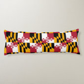 Maryland State Flag Design Accent Lichaamskussen (Achterkant)