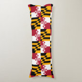 Maryland State Flag Design Accent Lichaamskussen (Voorkant Verticaal)
