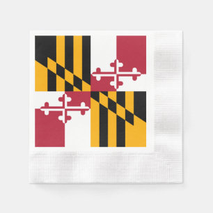 Maryland State Flag Design Accent Servet
