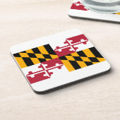 Maryland State Flag Design Bier Onderzetter (Linkerzijde)