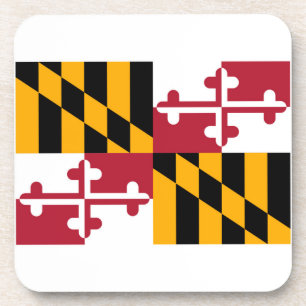 Maryland State Flag Design Bier Onderzetter