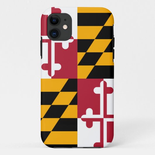 Maryland State Flag Design Decor Case-Mate iPhone Case (Achterkant)