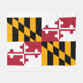 Maryland State Flag Design Fleece Deken (Voorkant (Horizontaal))