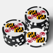 Maryland State Flag Design Poker Chips (Opstapeling)