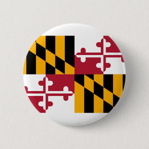 Maryland State Flag Design Ronde Button 5,7 Cm