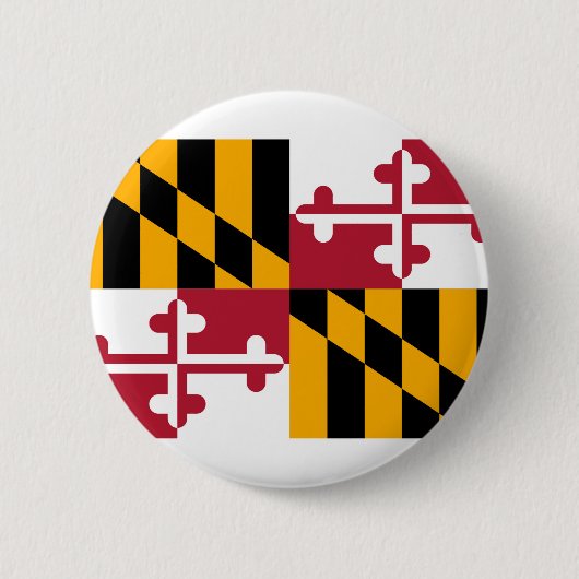 Maryland State Flag Design Ronde Button 5,7 Cm (Voorkant)