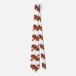 Maryland State Flag Design Stropdas