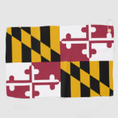 Maryland State Flag Golf Towel Golfhanddoek (Horizontaal)