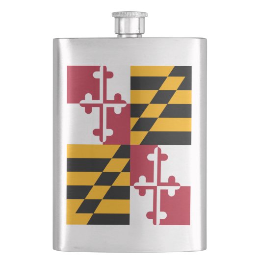 Maryland State Flag Graphic Heupfles (Voorkant)