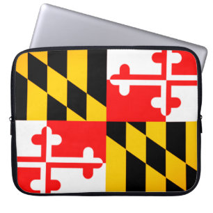 Maryland State Flag Laptop Hoesje Sleeve