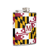 Maryland State Flag Monogram Heupfles (Rechts)