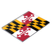 Maryland State Flag Style Decor Notitieboek (Linkerzijde)