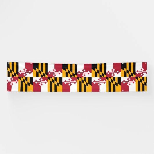 Maryland State Flag Stylish Decor Banner (Horizontaal)