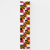 Maryland State Flag Stylish Decor Banner (Verticaal)