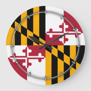 Maryland State Flag Stylish Graphic Grote Klok