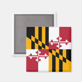 Maryland State Flag Stylish Graphic Magneet (Voorkant / Achterkant)