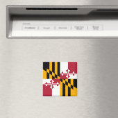 Maryland State Flag Stylish Graphic Magneet (Insitu (Vaatwasser))
