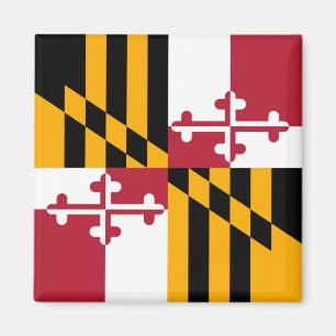 Maryland State Flag Stylish Graphic Magneet