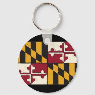Maryland State Flag Swag Merchandise Sleutelhanger