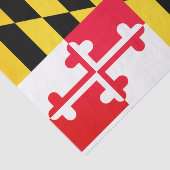Maryland State Flag Tissue Paper Tissuepapier (Detail)