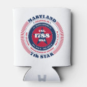 Maryland State Pride Monogram Glacière (Dos)
