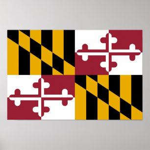 Maryland State Vlag Poster