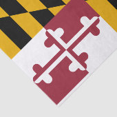 Maryland State Vlag Tissuepapier (Detail)